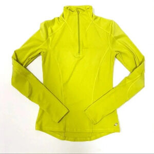 Joe fresh Neon Quarter-Zip Activewear Pullover Top Long Sleeve Size XS